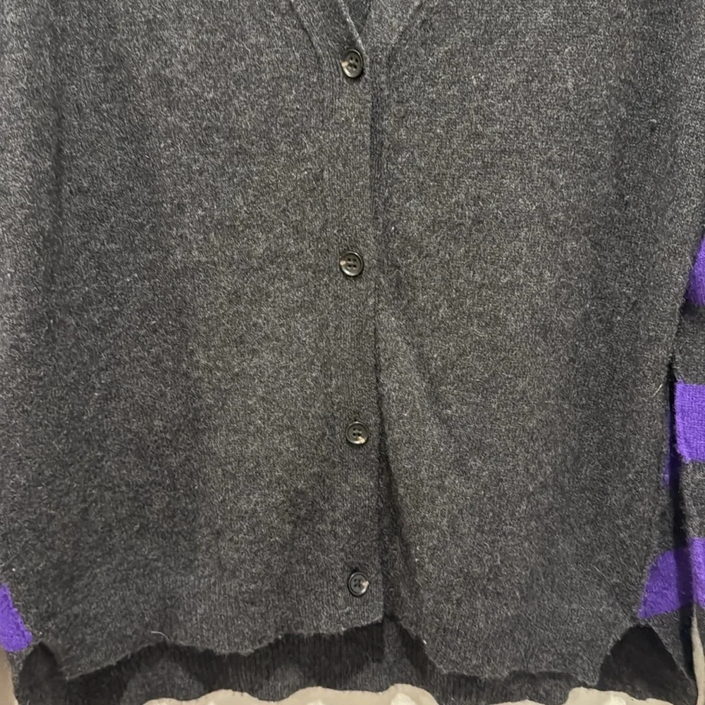 AQUA 100% cashmere cardigan size L - Picture 3 of 4